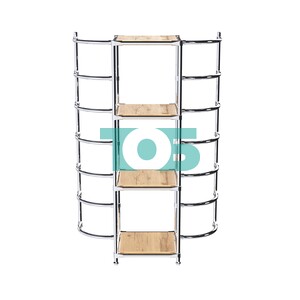 Хромированное вешало ДУГА №2-3 с полками ДСП 16 мм