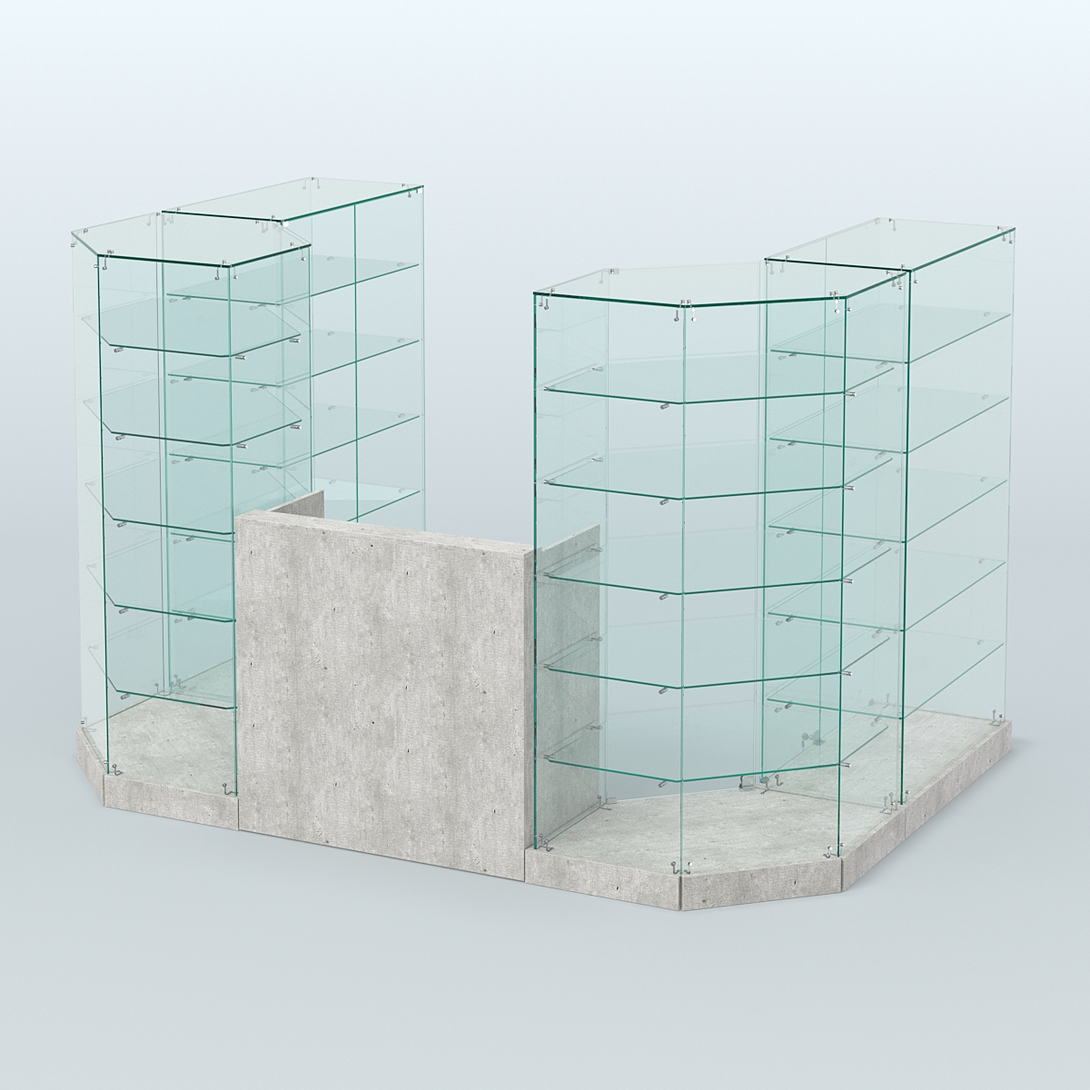 Торговый стеклянный павильон Абсолют №2а (закрытый) (4.13 кв.м) Метрополитан Грей