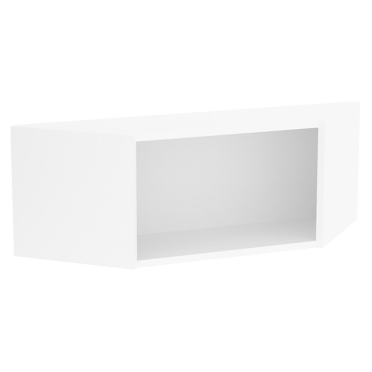 Антресоль угловая Эконом №5 (торец 300мм) Белый