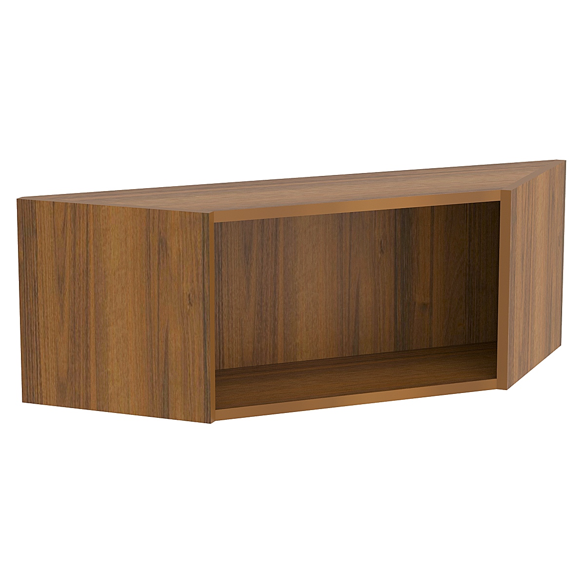 Антресоль угловая Эконом №5 (торец 300мм) Орех