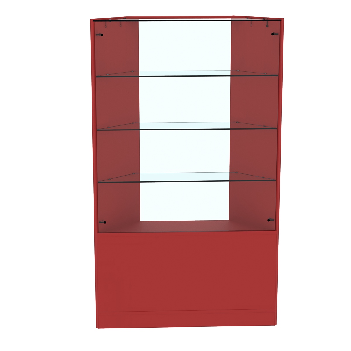 Прилавок СЭСП №10 угловой (открытый) Красный U0210