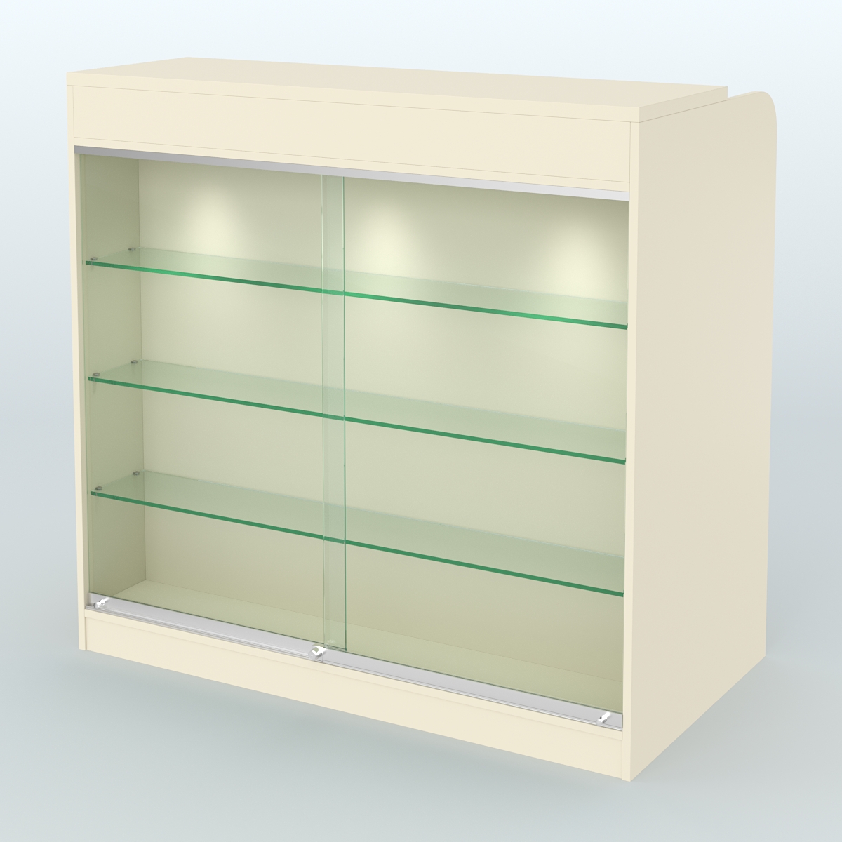 Ресепшен-Лайт №4 (Фасадная стенка - ЛДСП) Крем Вайс