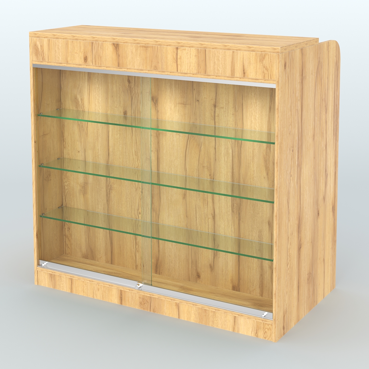 Ресепшен-Лайт №4 (Фасадная стенка - ЛДСП) Дуб Золотистый