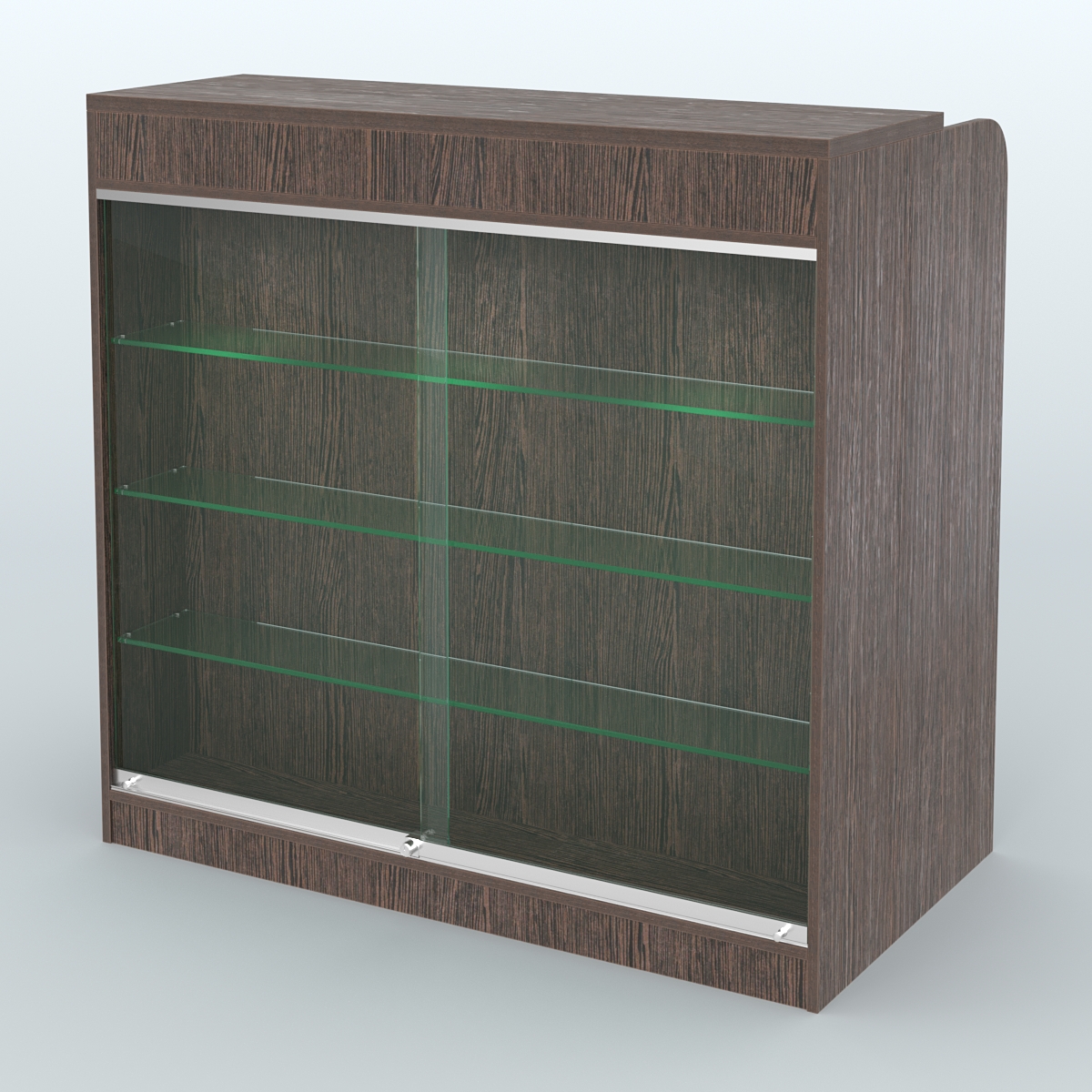 Ресепшен-Лайт №4 (Фасадная стенка - ЛДСП) Дуб Венге