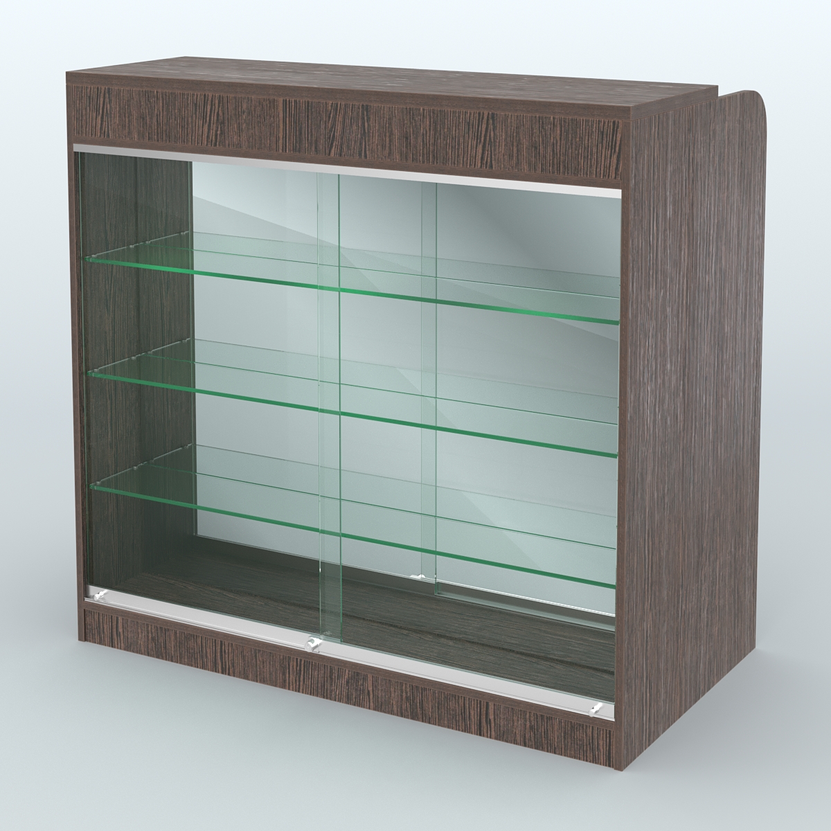 Ресепшен-Лайт №5 (Фасадная стенка - Зеркало) Дуб Венге