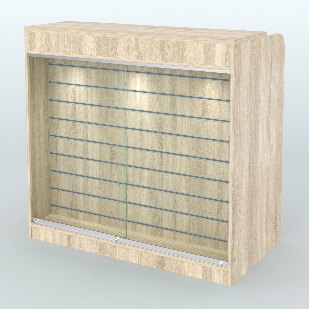 Ресепшен-Лайт №6 (Фасадная стенка - Экономпанель) Дуб сонома