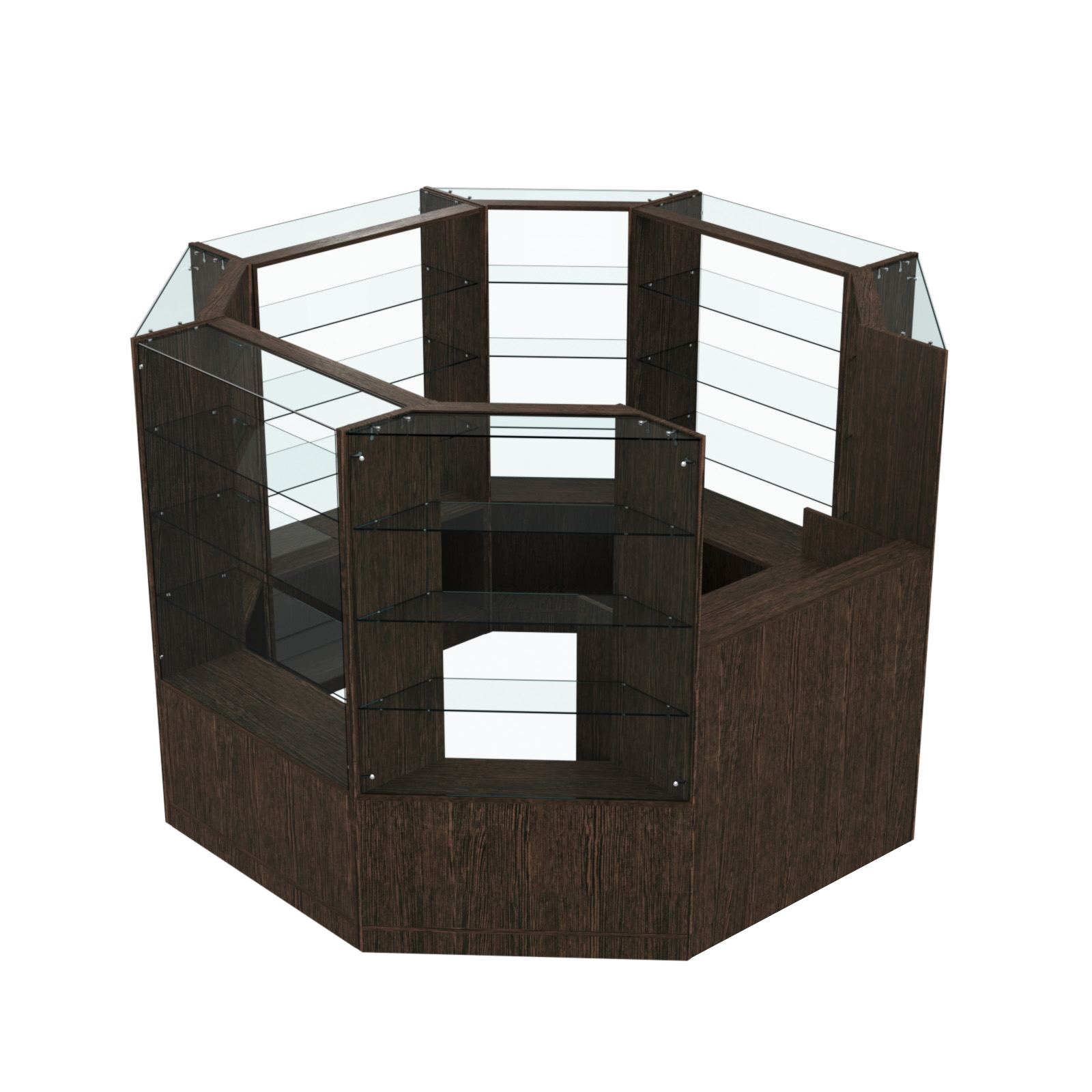 Торговый островок в центр зала ГРАЦИЯ №1 (открытый) (4, 66 кв.м) Дуб Венге