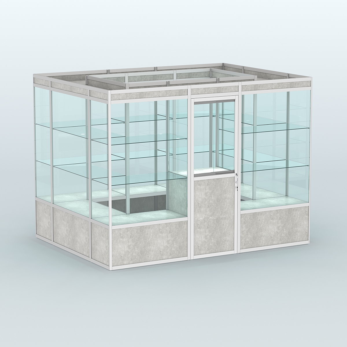 Павильон из профиля островной №1а Метрополитан Грей