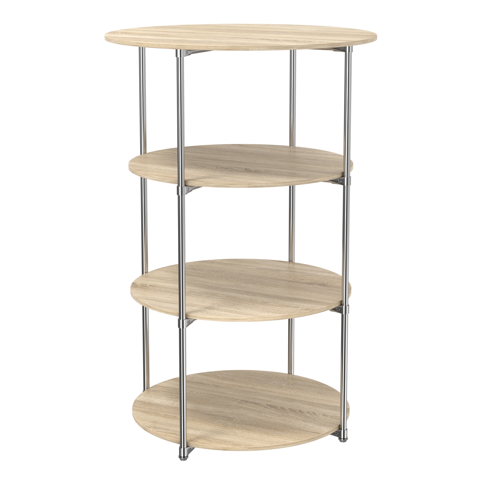 Торговые стенды СФЕРА с полками №3 (с тремя полками ДСП 16мм) Дуб Сонома