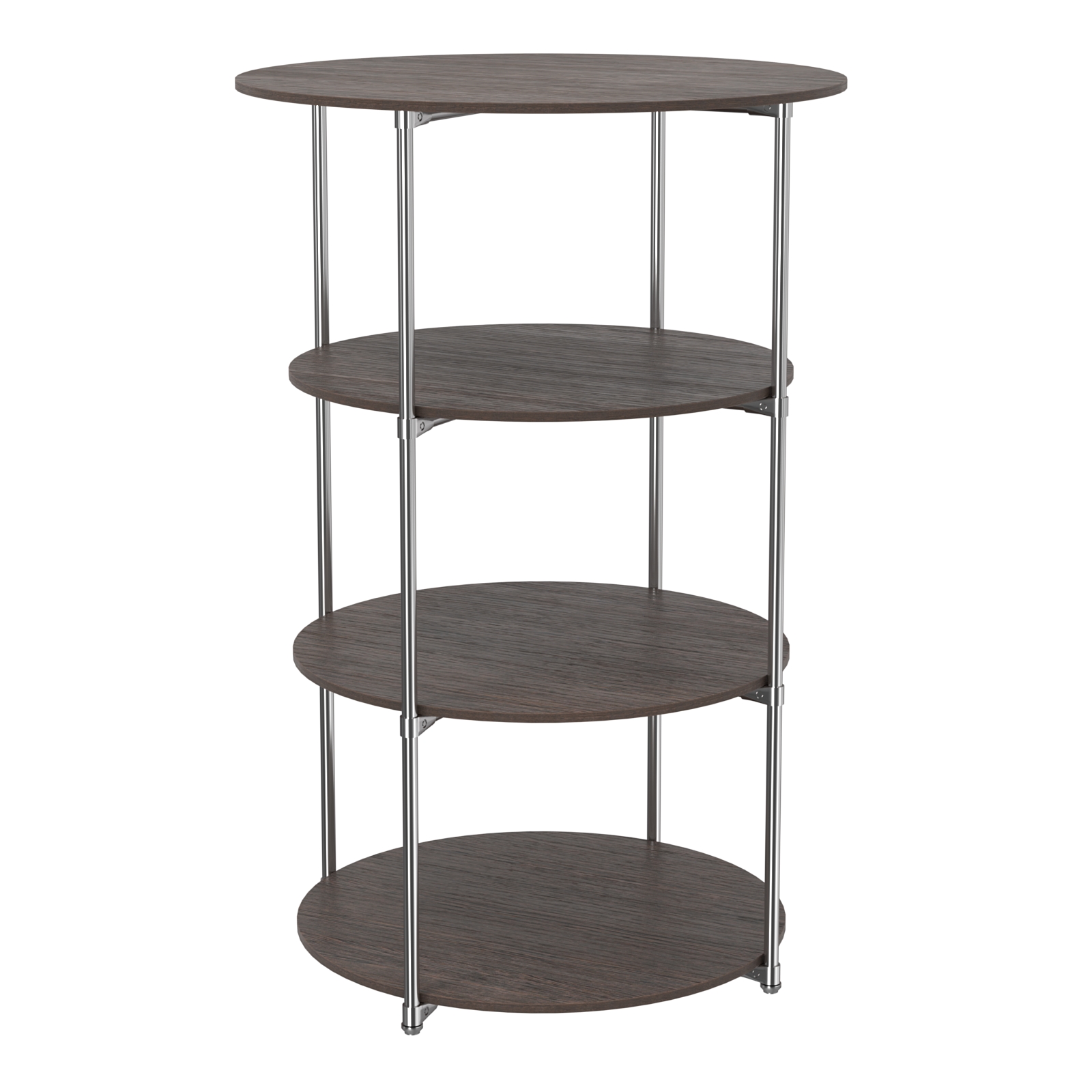 Торговые стенды СФЕРА с полками №3 (с тремя полками ДСП 16мм) Дуб Венге