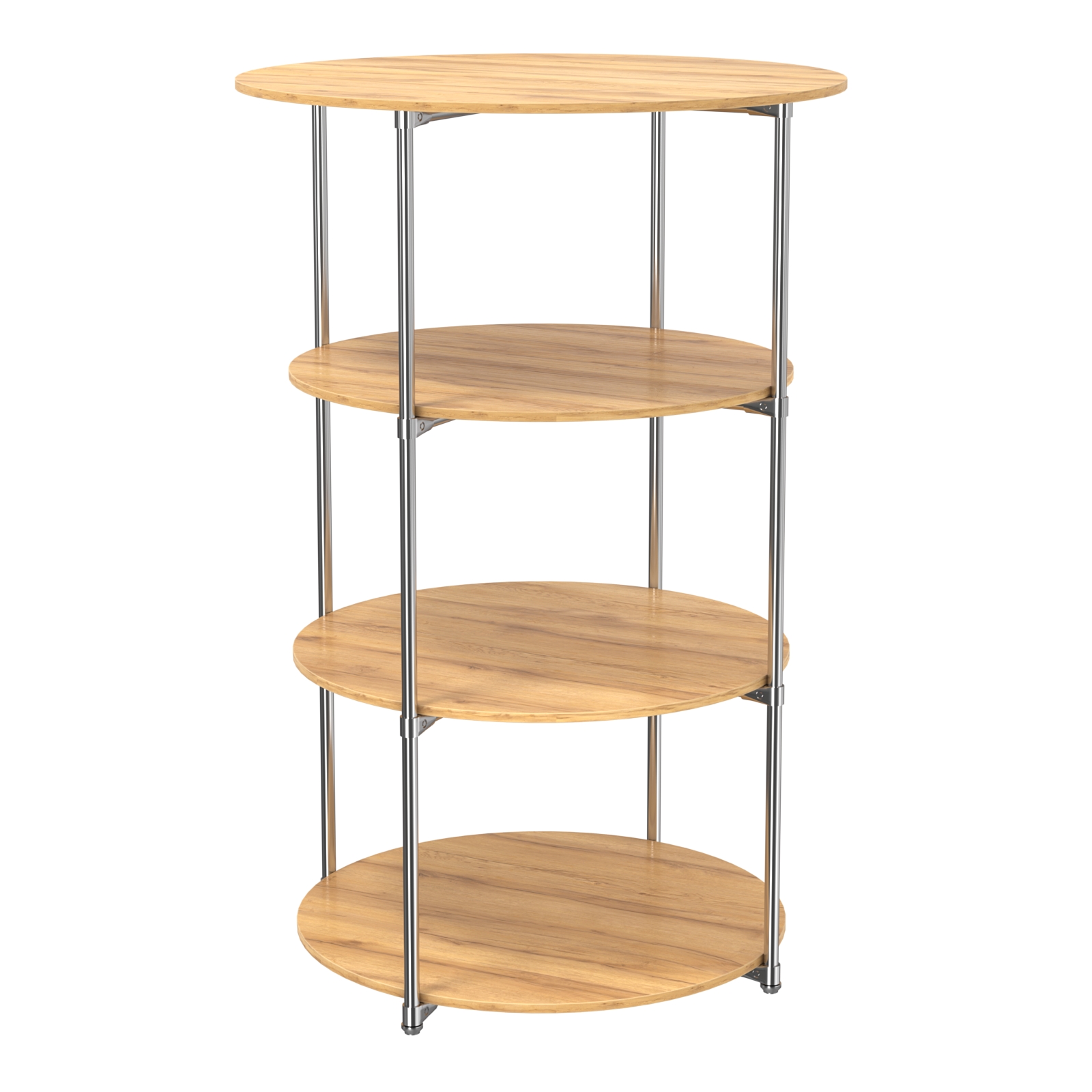 Торговые стенды СФЕРА с полками №3 (с тремя полками ДСП 16мм) Дуб Золотистый