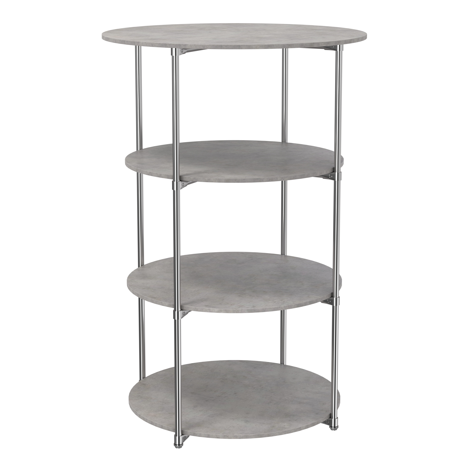 Торговые стенды СФЕРА с полками №3 (с тремя полками ДСП 16мм) Бетон Чикаго светло-серый F186 ST9