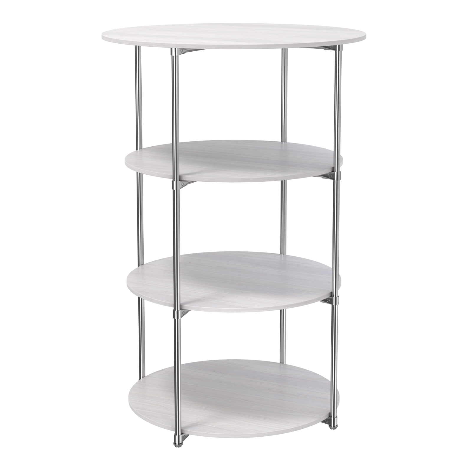 Торговые стенды СФЕРА с полками №3 (с тремя полками ДСП 16мм) Ясень Анкор светлый