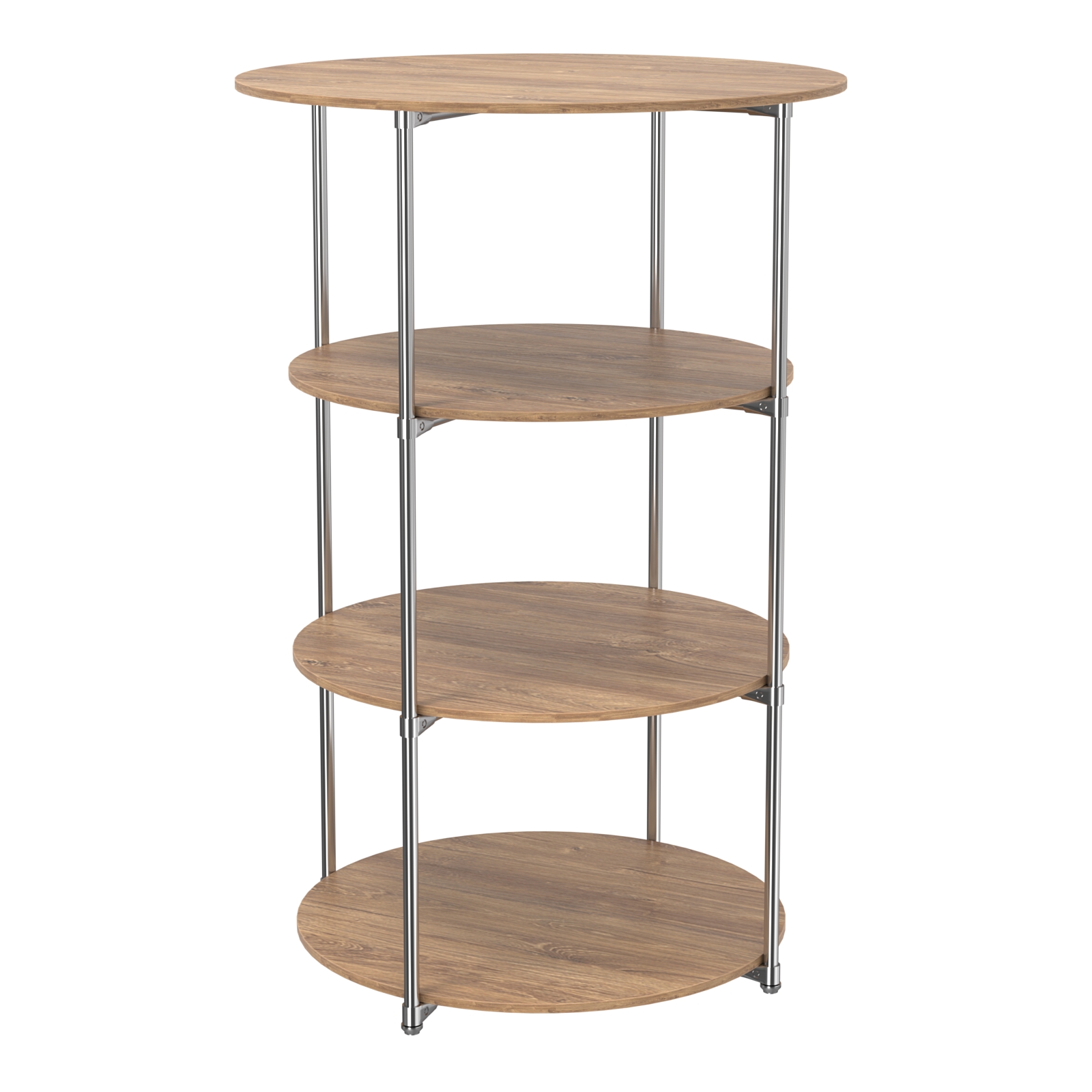 Торговые стенды СФЕРА с полками №3 (с тремя полками ДСП 16мм) Дуб Канзас коричневый