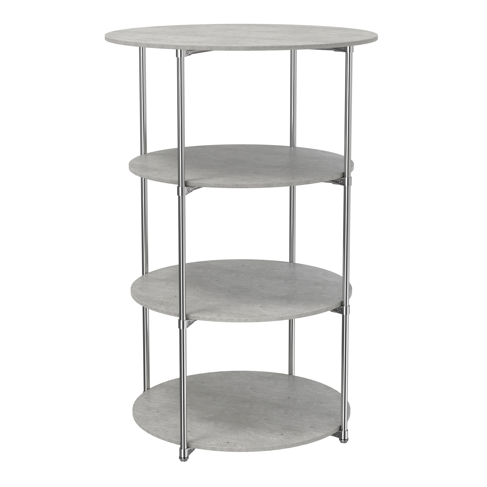 Торговые стенды СФЕРА с полками №3 (с тремя полками ДСП 16мм) Метрополитан Грей