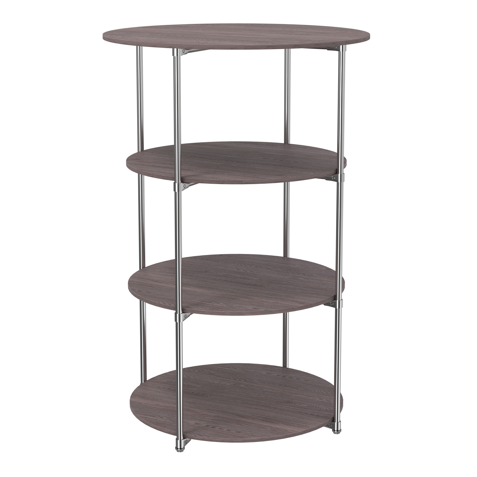 Торговые стенды СФЕРА с полками №3 (с тремя полками ДСП 16мм) Ясень Анкор темный