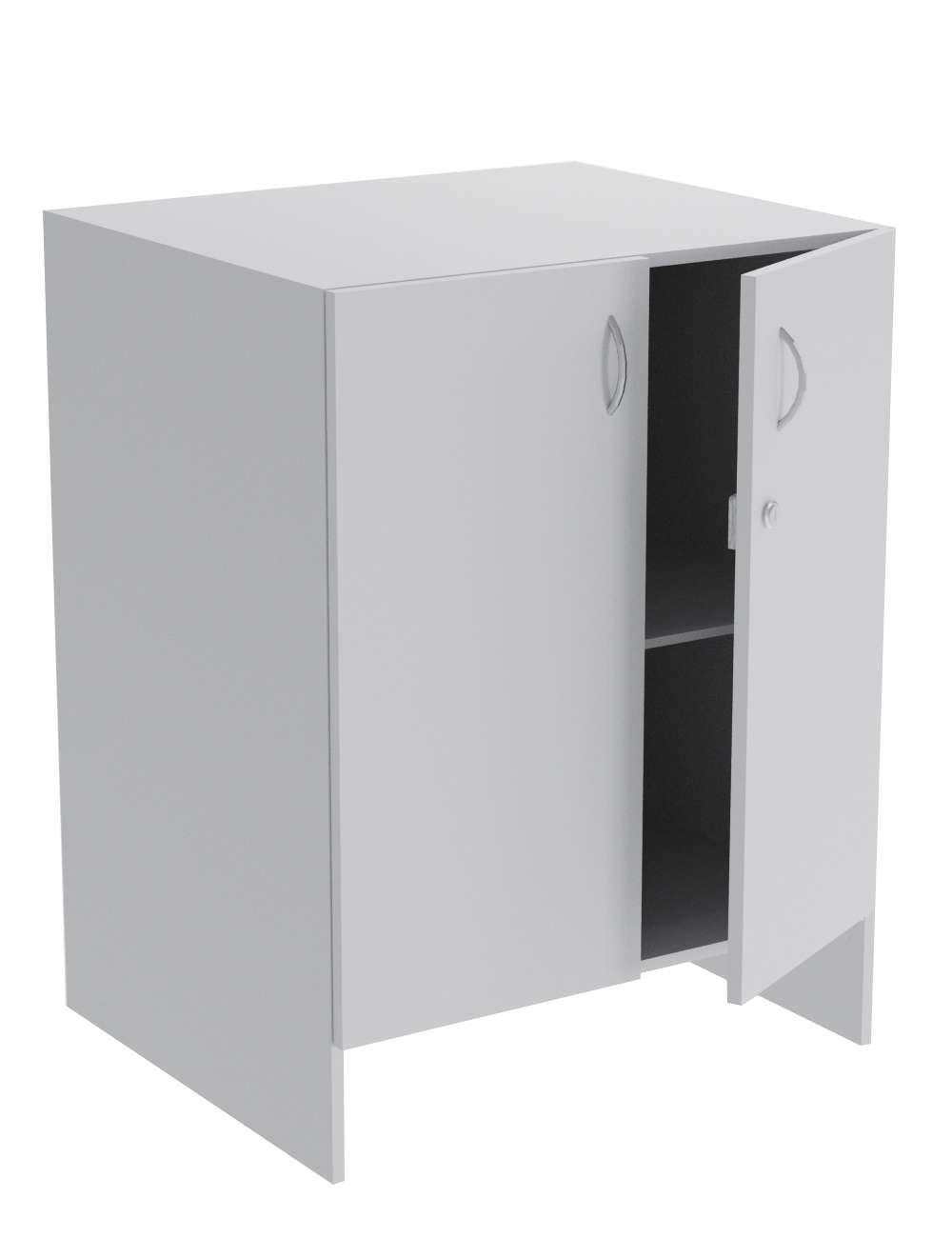 Прилавок из ДСП Эконом №5-Д-П (600 мм) Серый