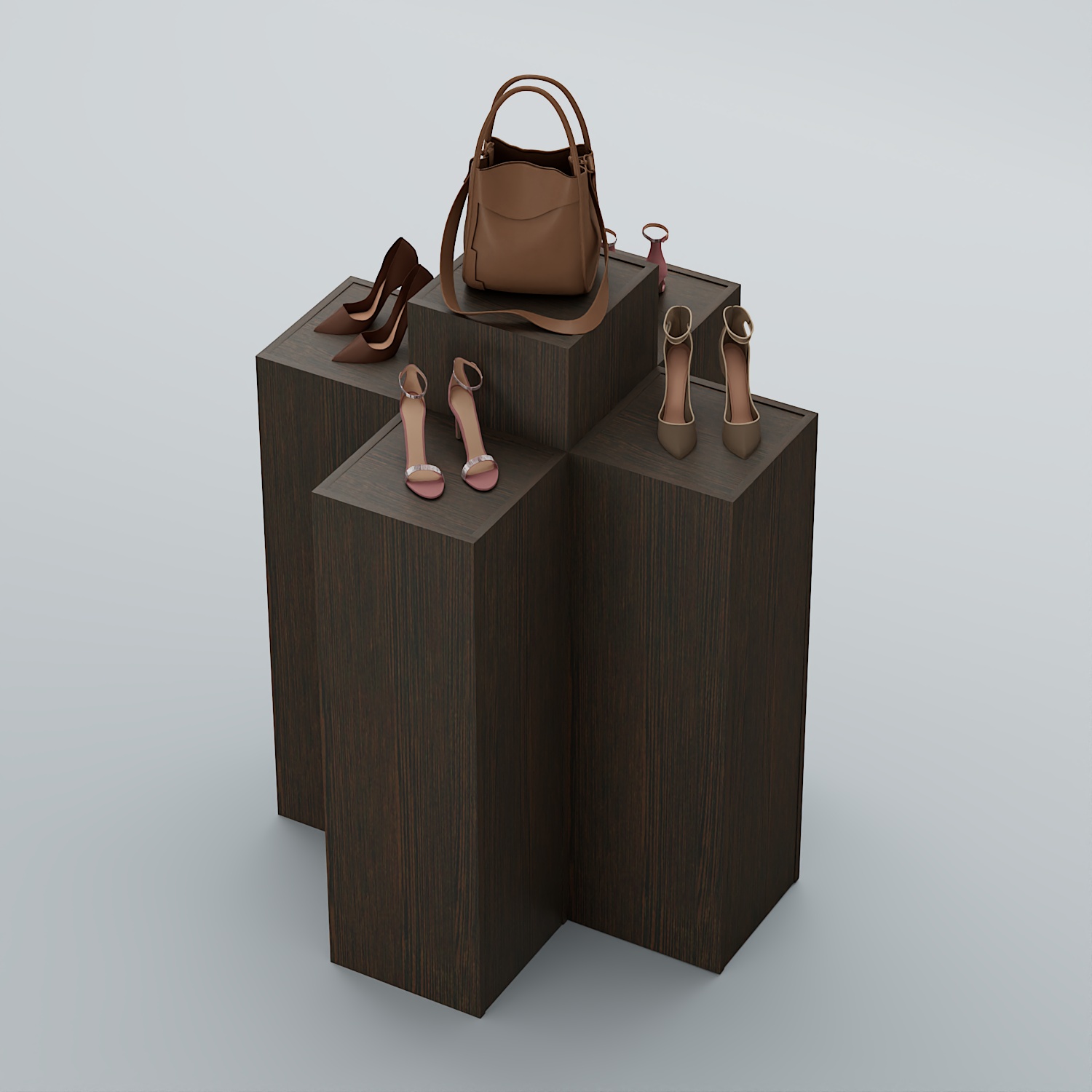 Демо-стенд Ступени-Крест №1 Дуб Венге