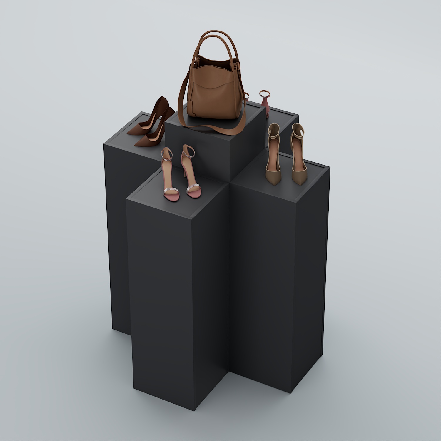 Демо-стенд Ступени-Крест №1 Антрацит