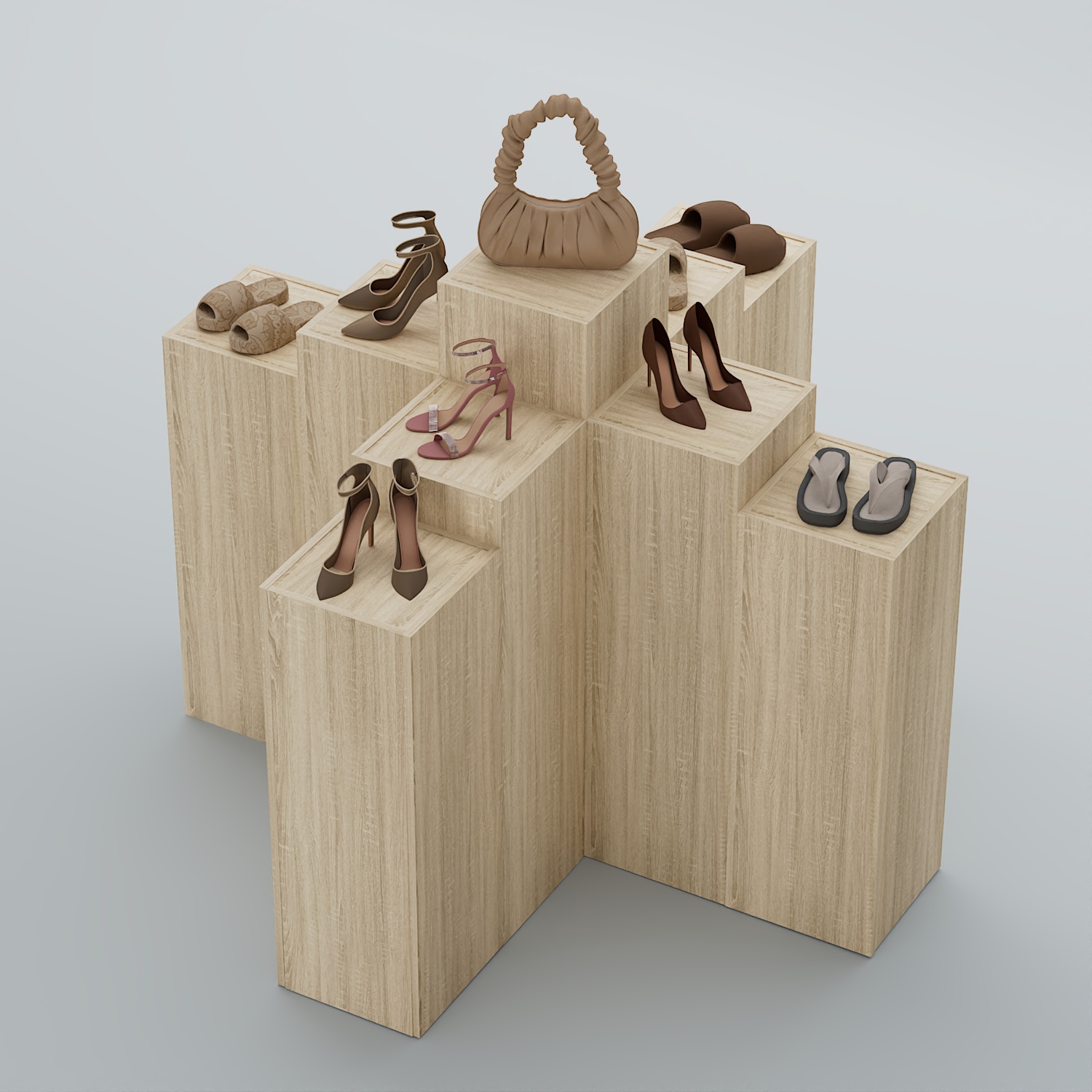 Демо-стенд Ступени-Крест №2 Дуб сонома