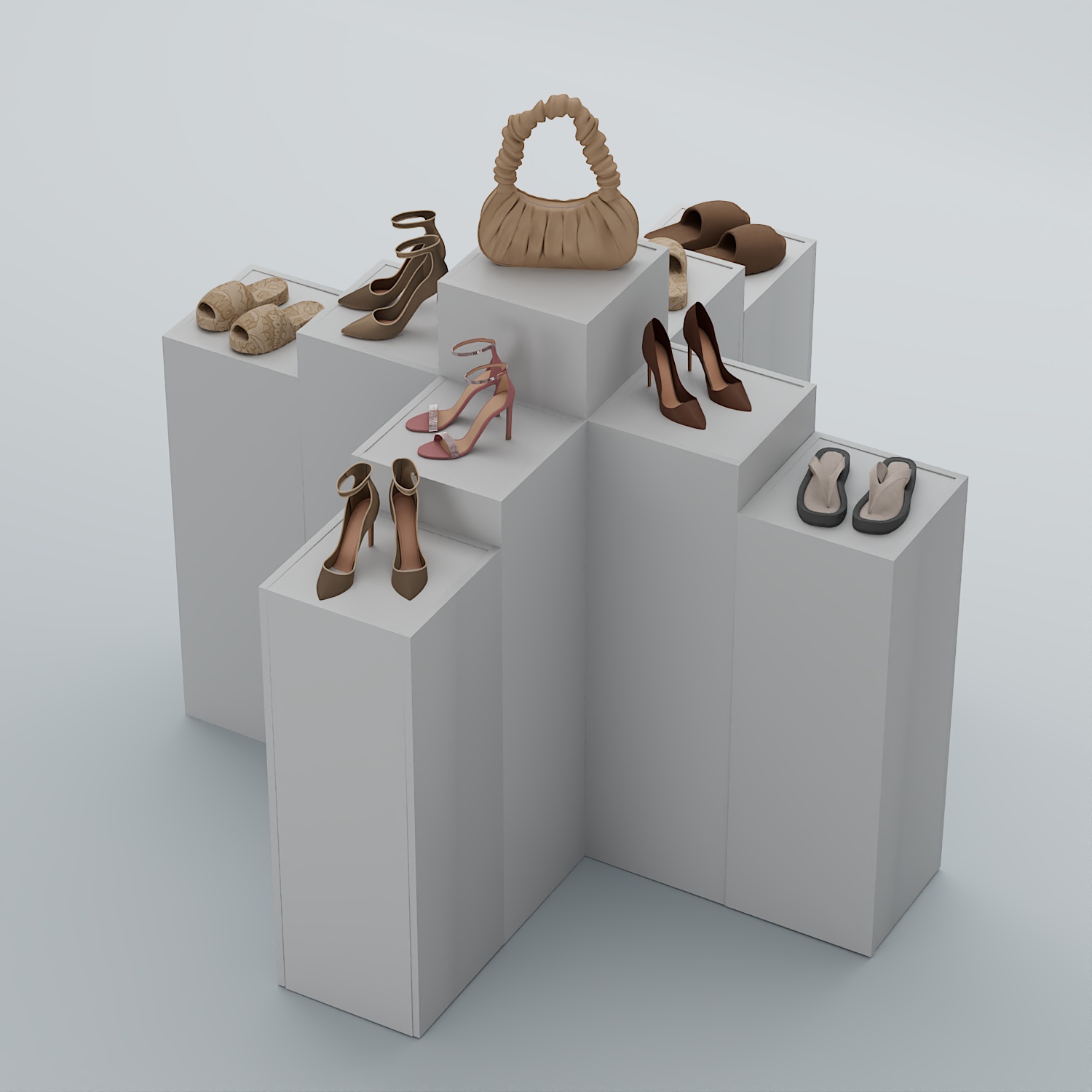 Демо-стенд Ступени-Крест №2 Серый