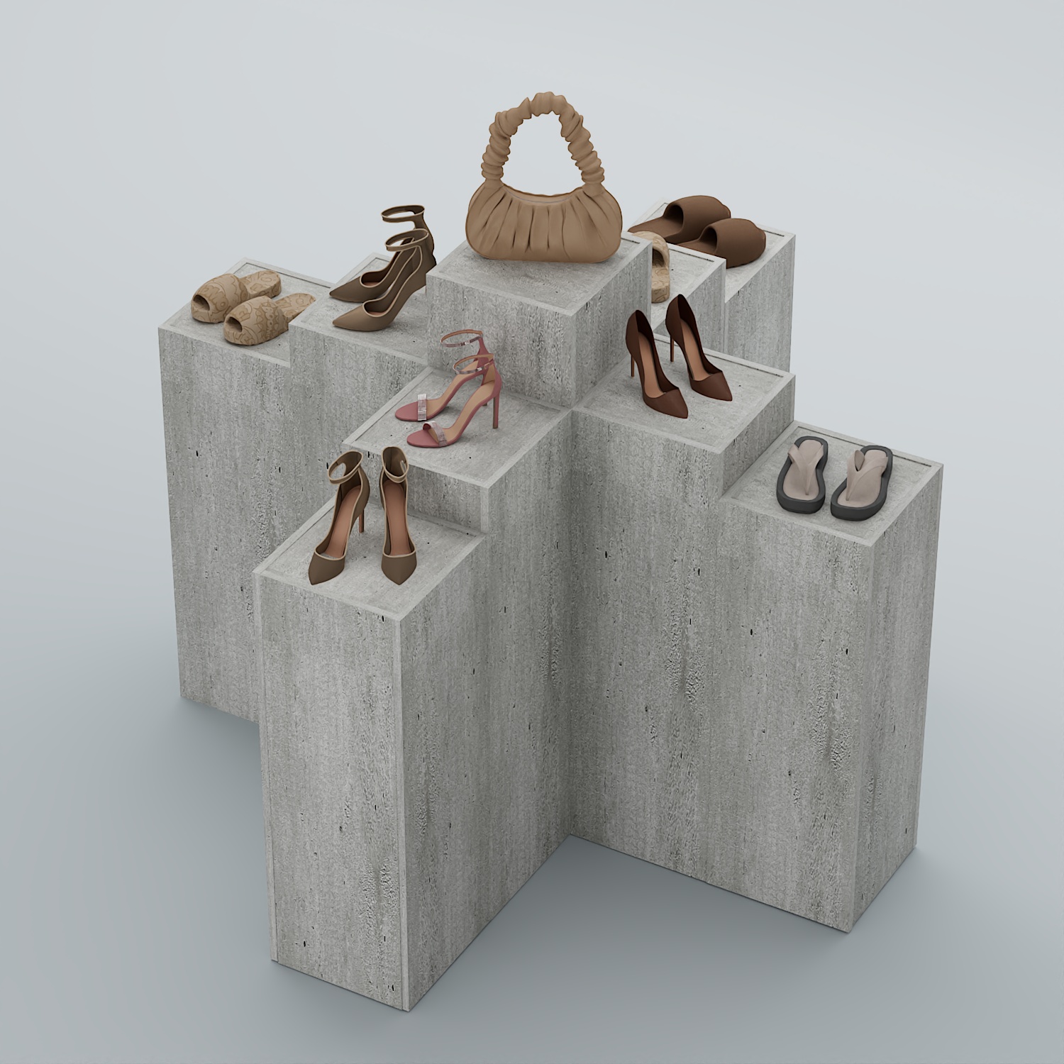 Демо-стенд Ступени-Крест №2 Метрополитан Грей