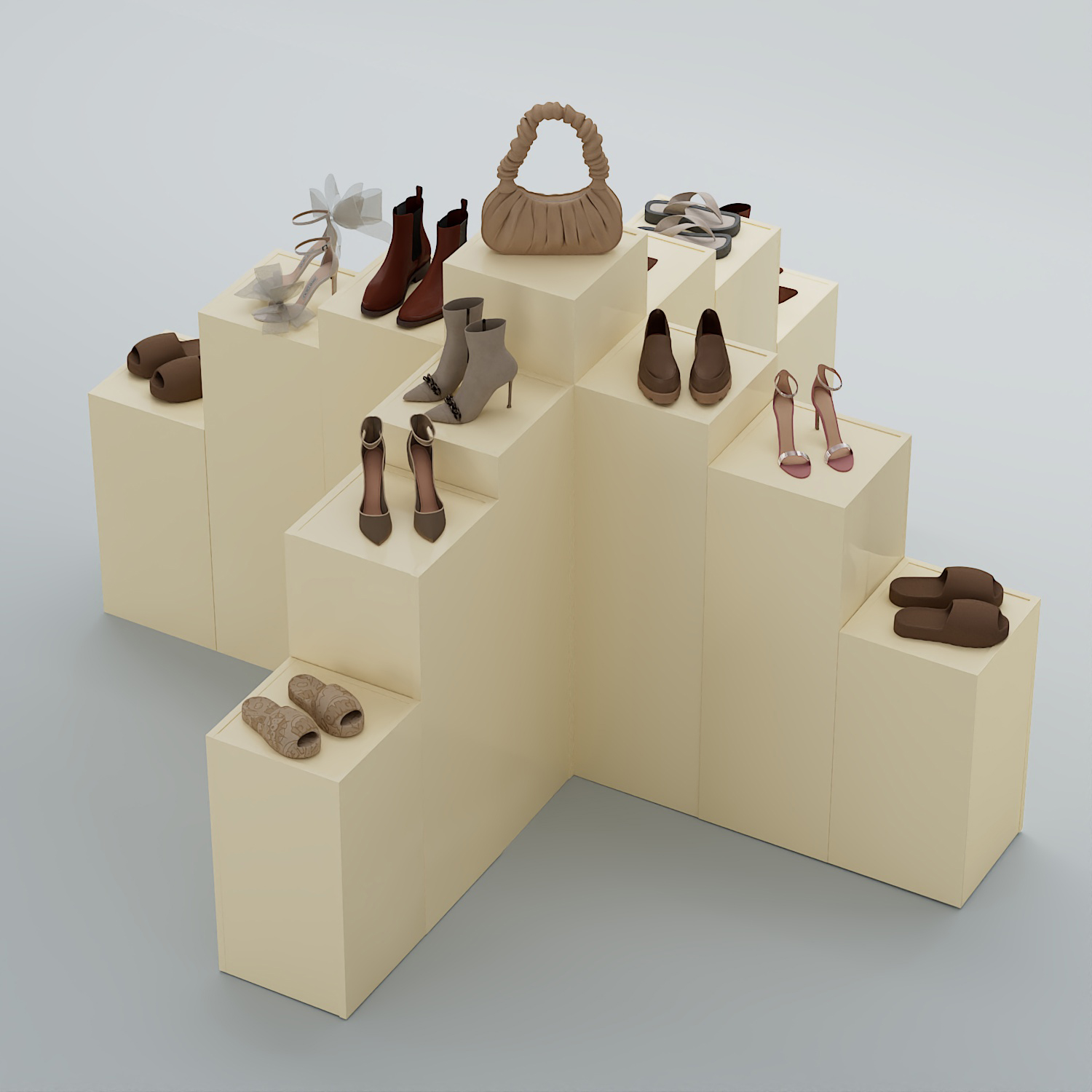 Демо-стенд Ступени-Крест №3 Крем Вайс