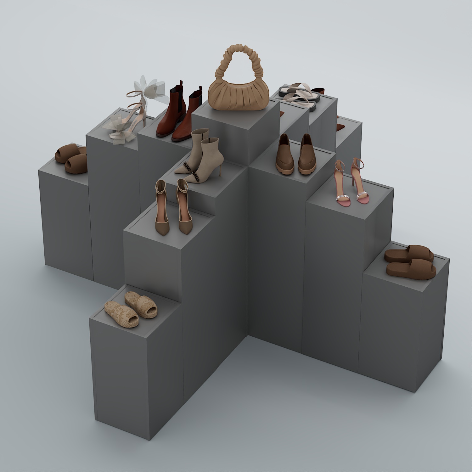 Демо-стенд Ступени-Крест №3 Темно-Серый