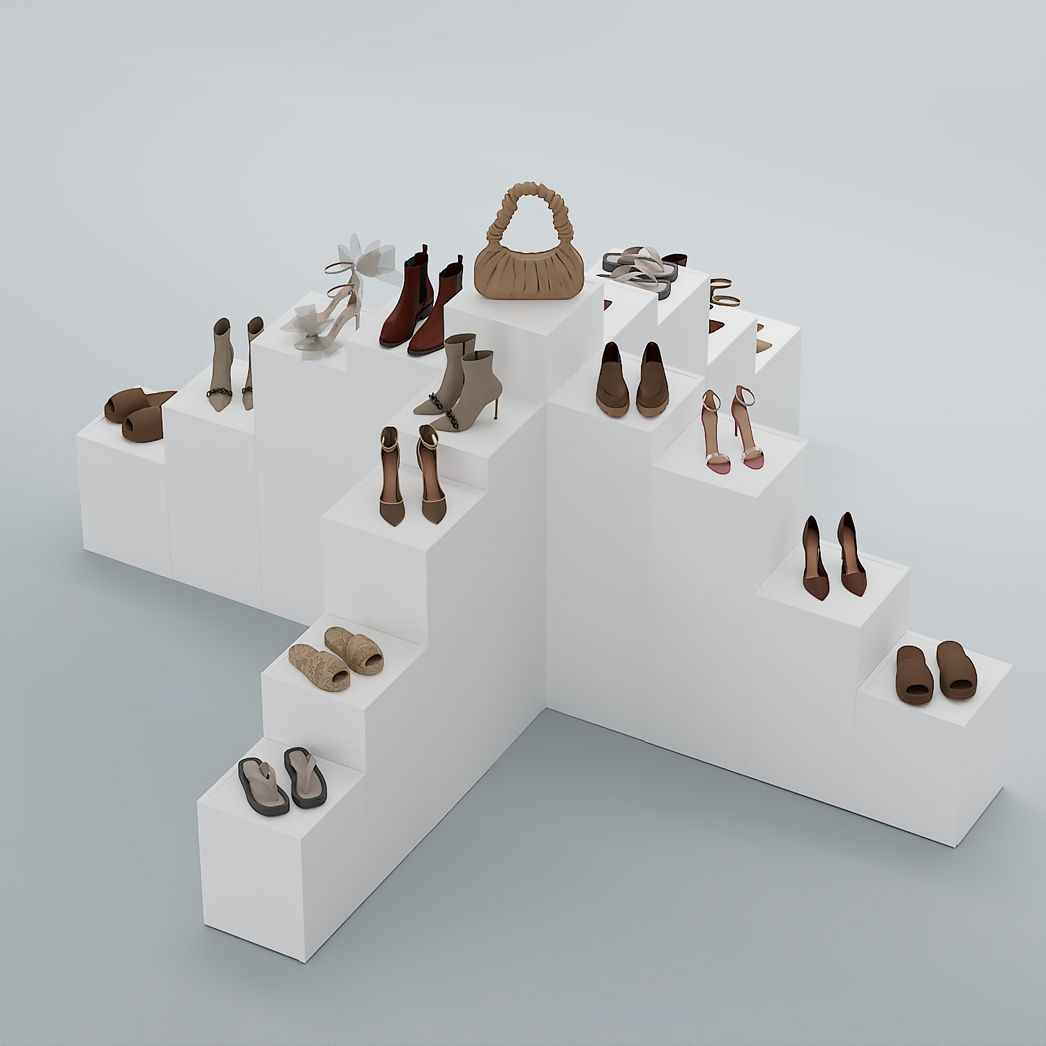 Демо-стенд Ступени-Крест №4 Белый