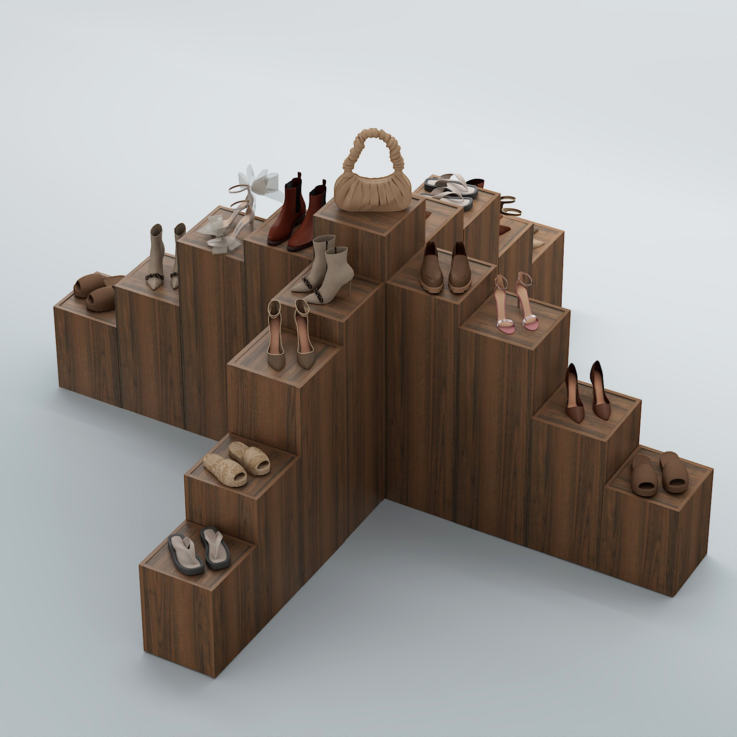 Демо-стенд Ступени-Крест №4 Орех