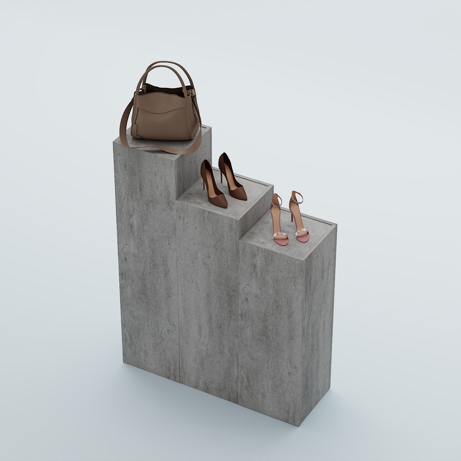 Демо-стенд Ступени-Лестница №2 Бетон Чикаго светло-серый F186 ST9