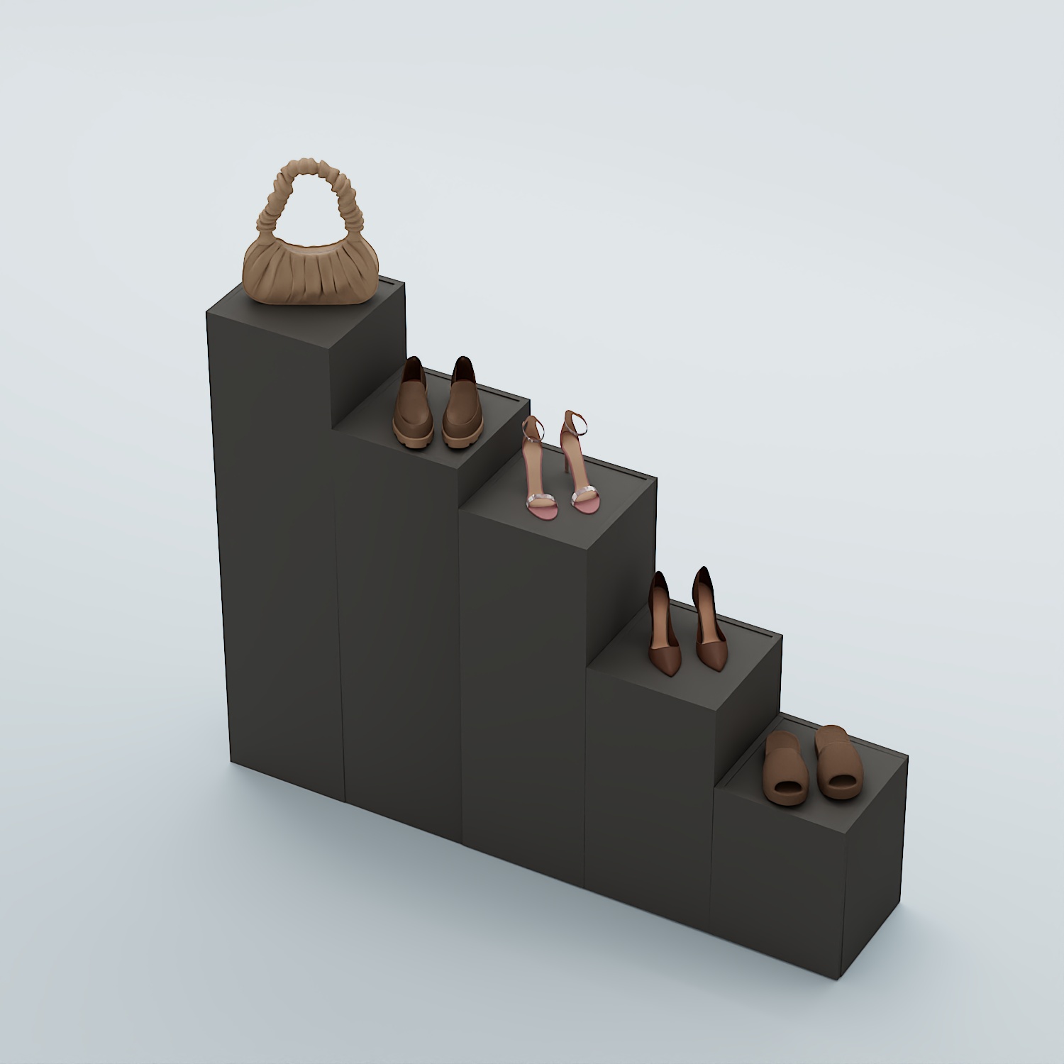 Демо-стенд Ступени-Лестница №4 Черный