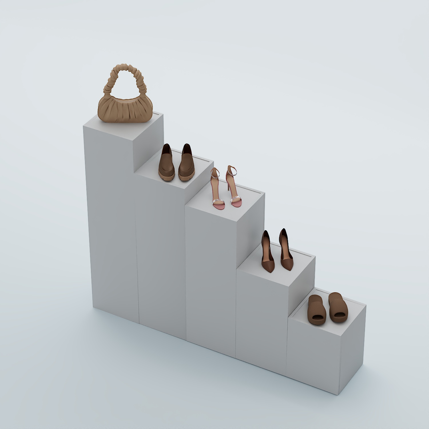 Демо-стенд Ступени-Лестница №4 Серый