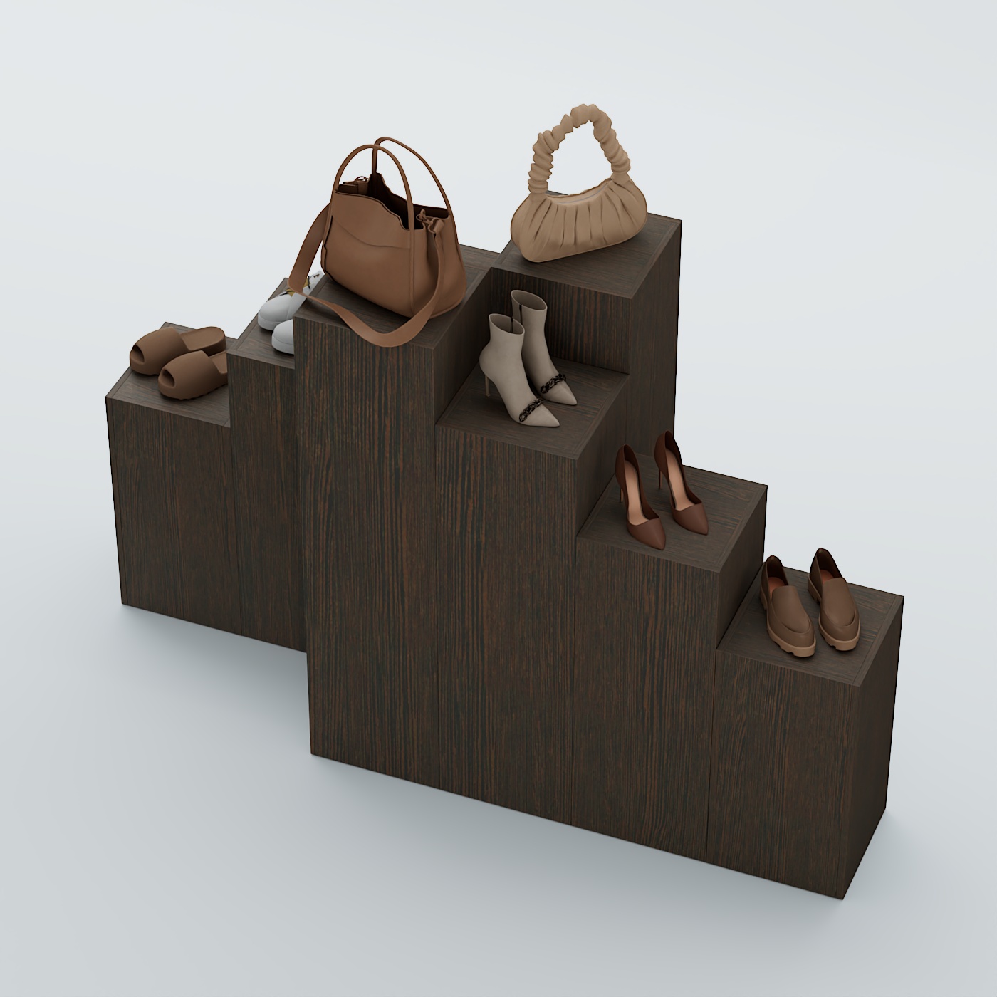 Демо-стенд Ступени-Пересечение №3 Дуб Венге