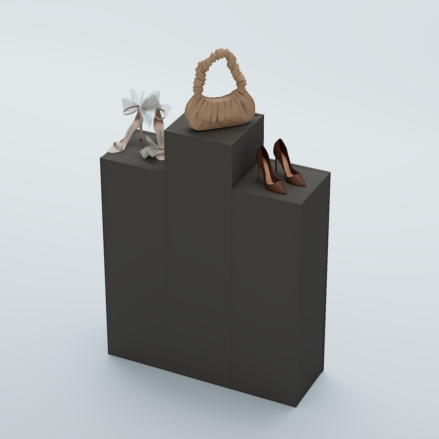 Демо-стенд Ступени-Пирамида №1 Черный