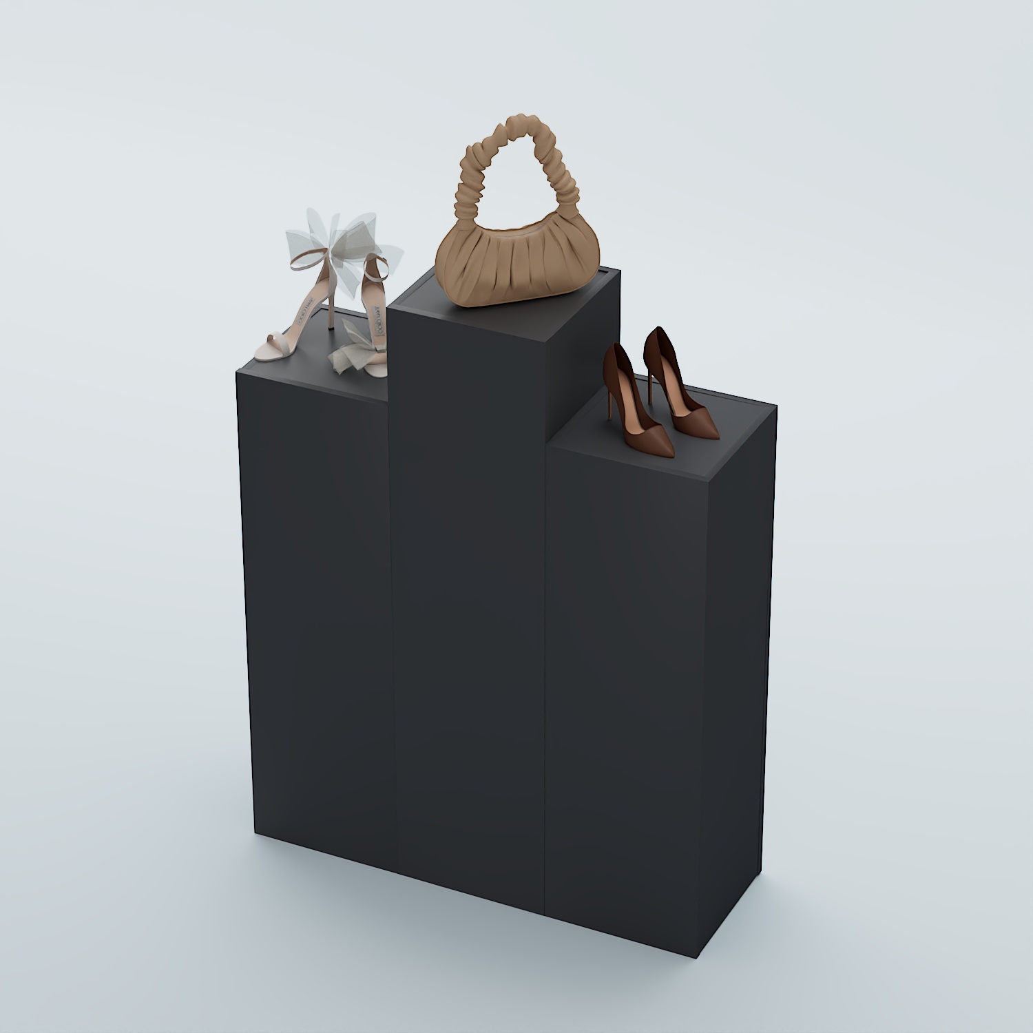 Демо-стенд Ступени-Пирамида №1 Антрацит