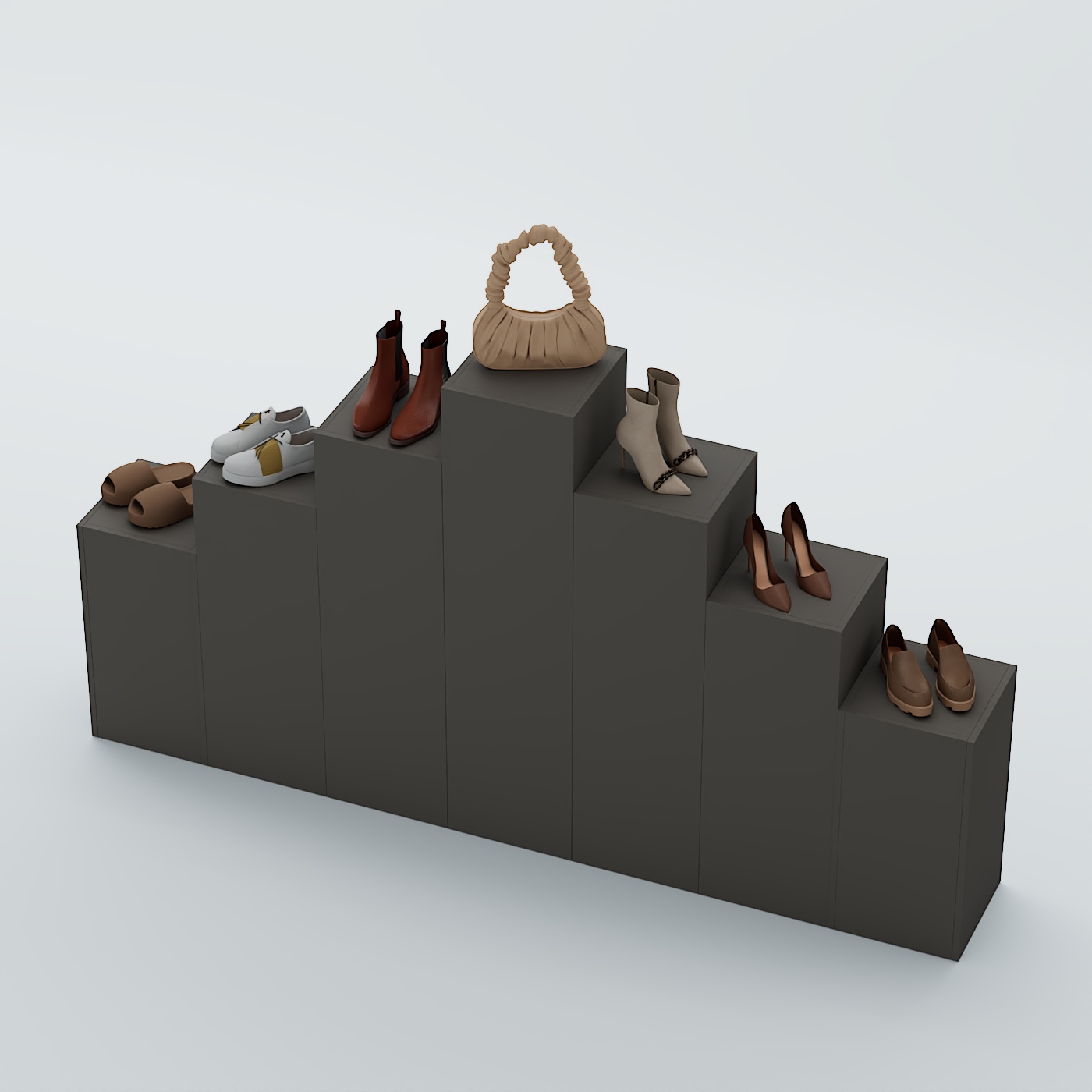 Демо-стенд Ступени-Пирамида №3 Черный