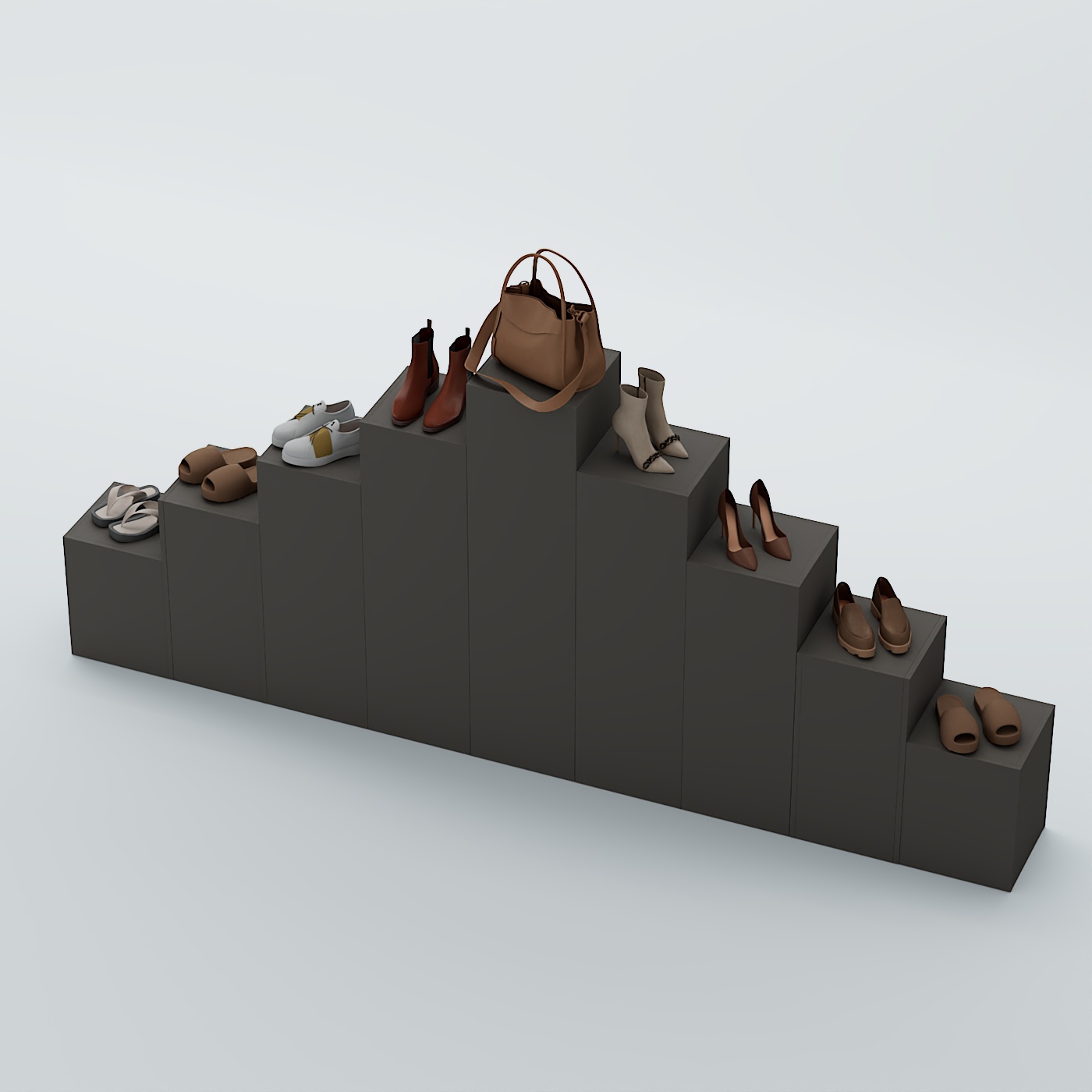 Демо-стенд Ступени-Пирамида №4 Черный