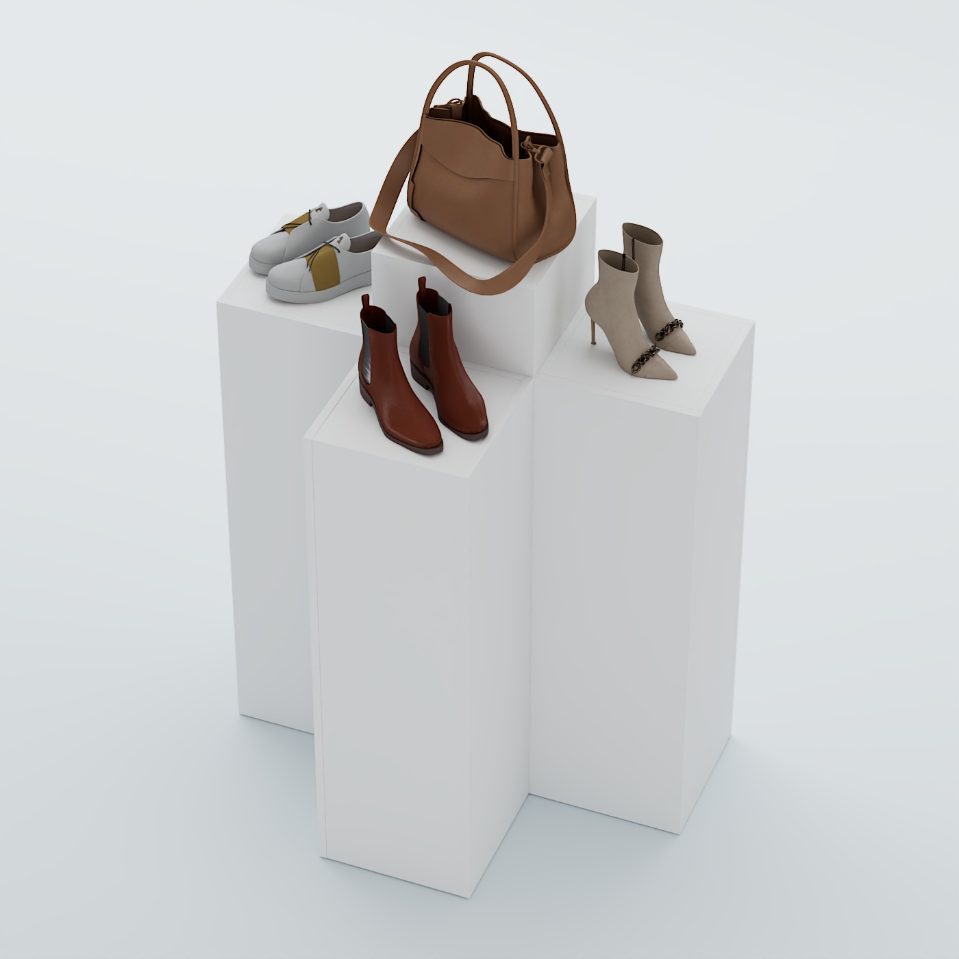 Демо-стенд Ступени Т-обр №1 Белый