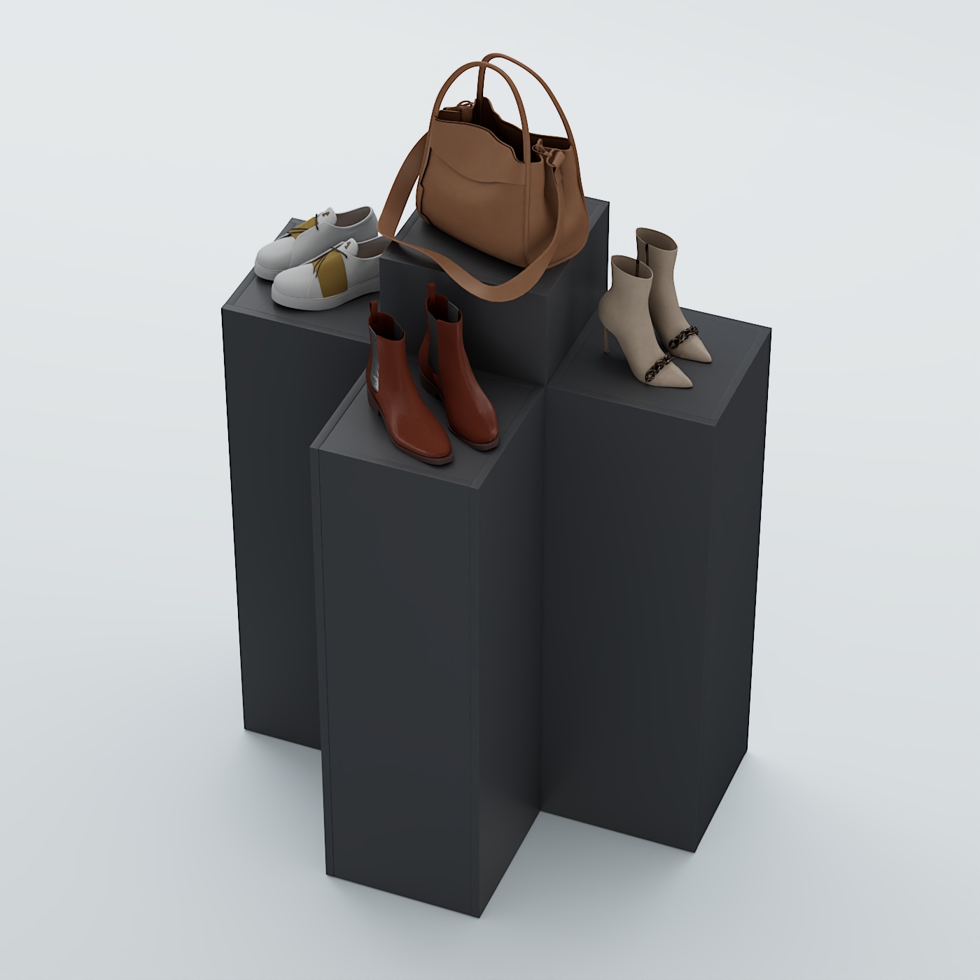 Демо-стенд Ступени Т-обр №1 Антрацит