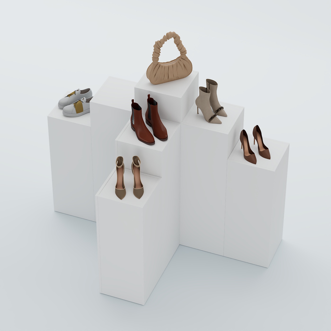 Демо-стенд Ступени Т-обр №2 Белый