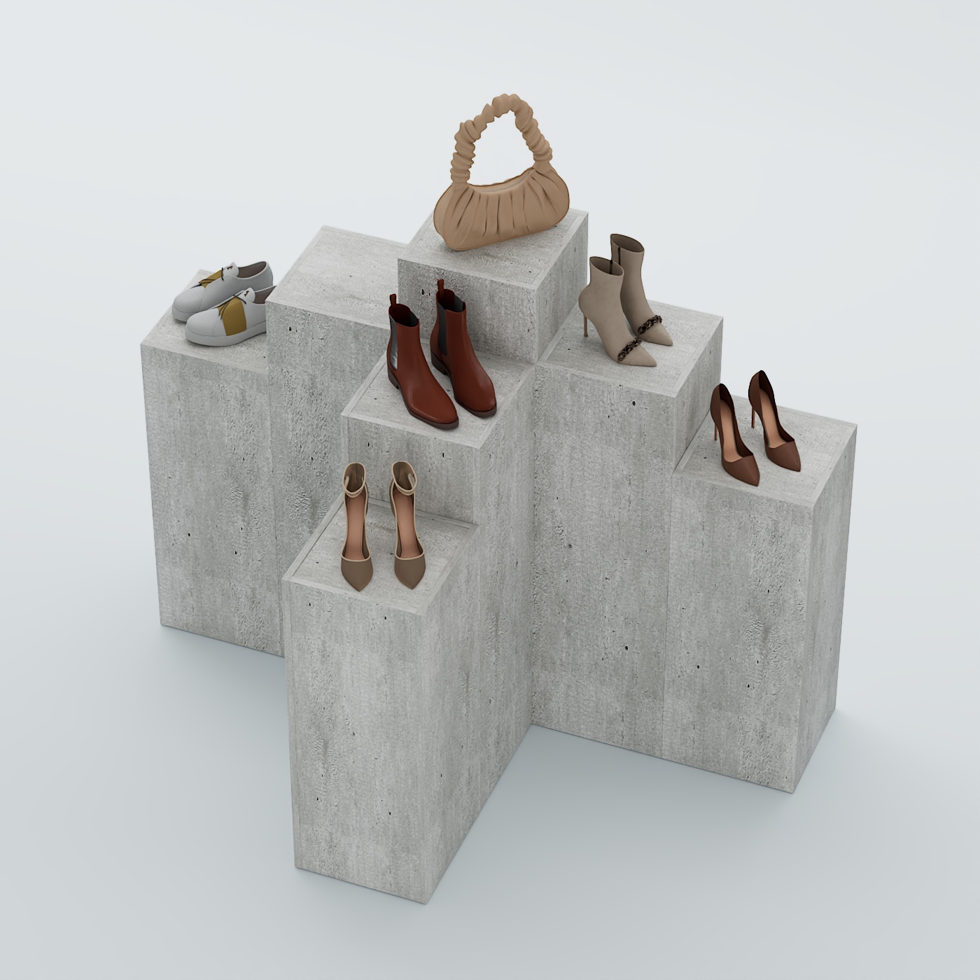 Демо-стенд Ступени Т-обр №2 Метрополитан Грей