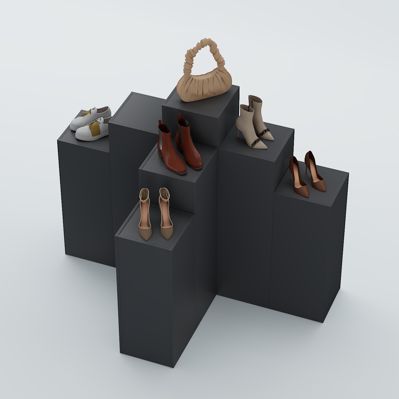 Демо-стенд Ступени Т-обр №2 Антрацит