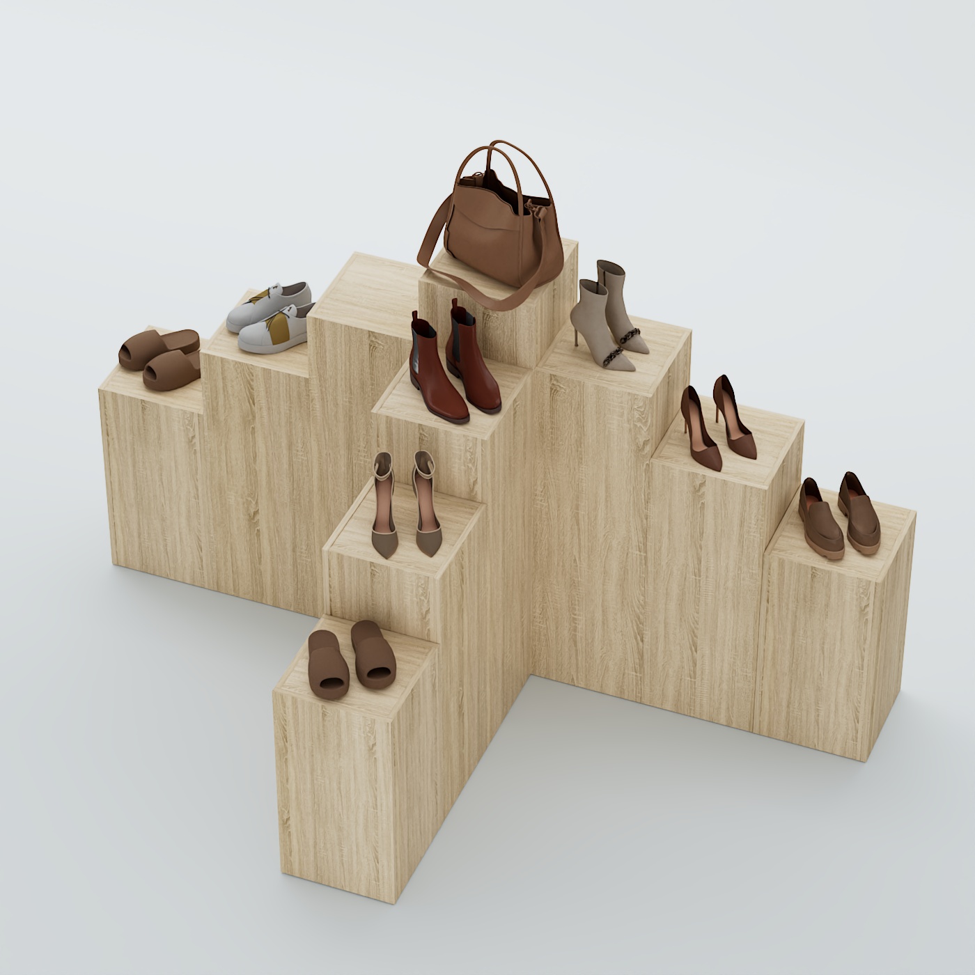 Демо-стенд Ступени Т-обр №3 Дуб сонома