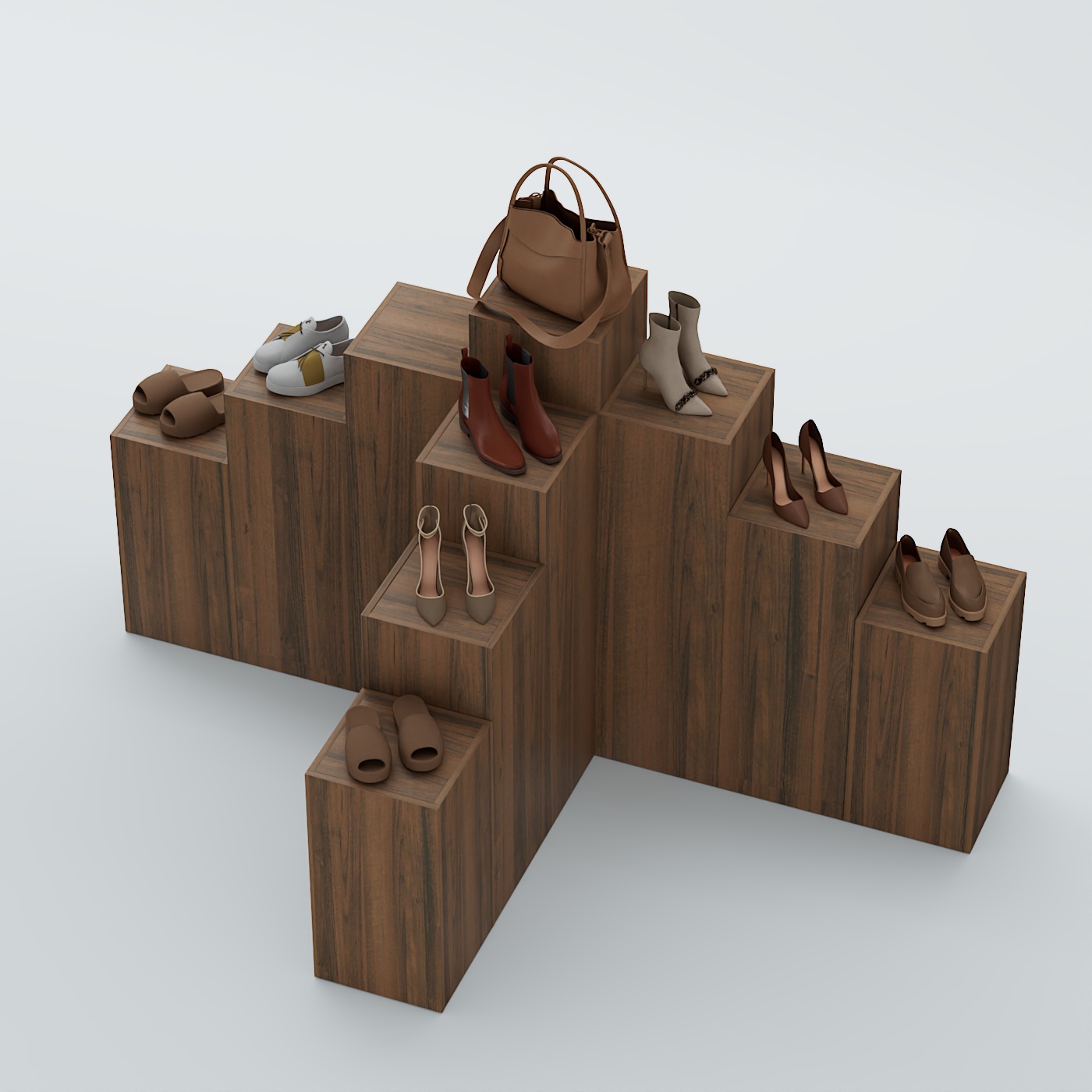 Демо-стенд Ступени Т-обр №3 Орех