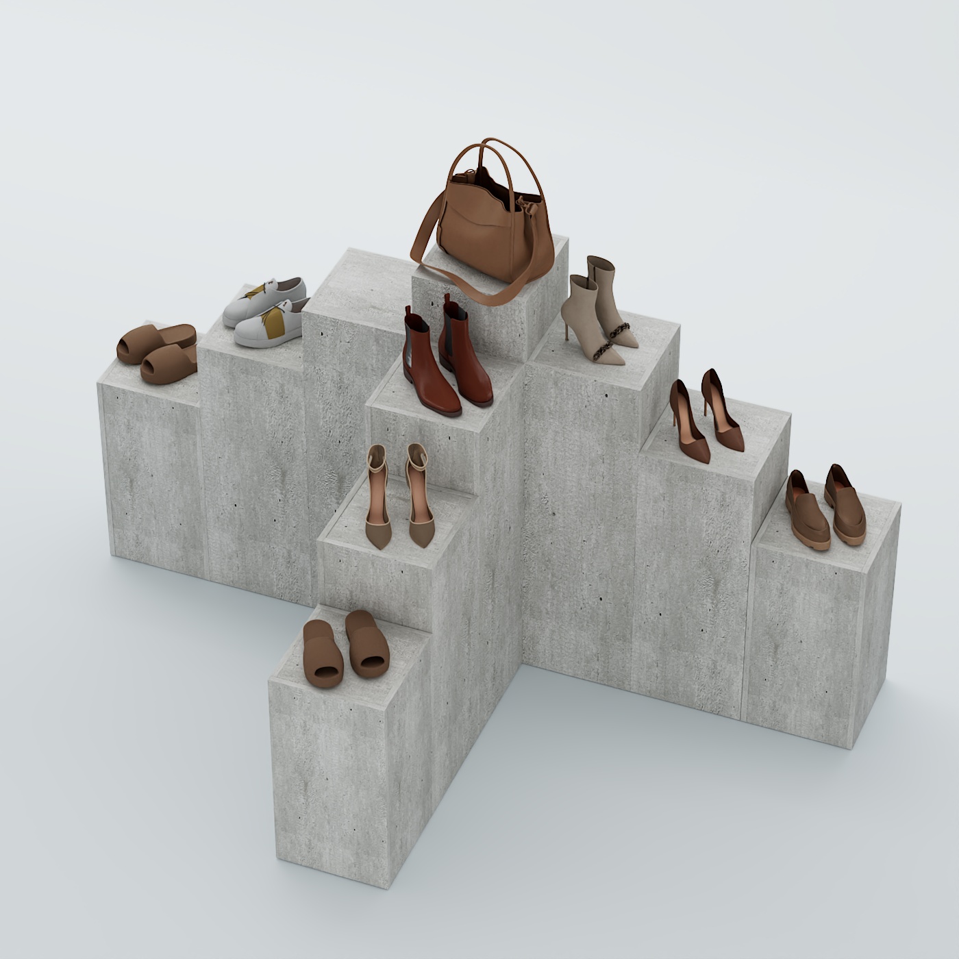 Демо-стенд Ступени Т-обр №3 Метрополитан Грей