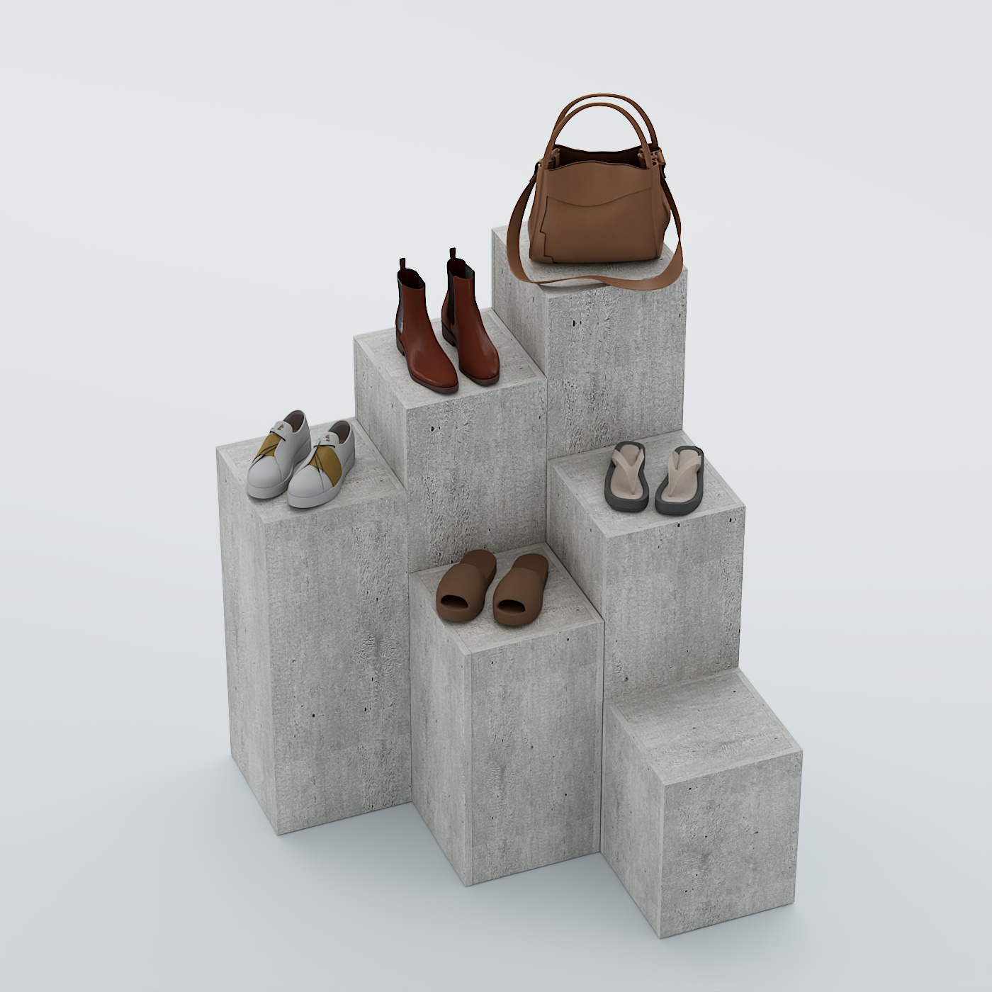 Демо-стенд Ступени-Шаг №1 Метрополитан Грей