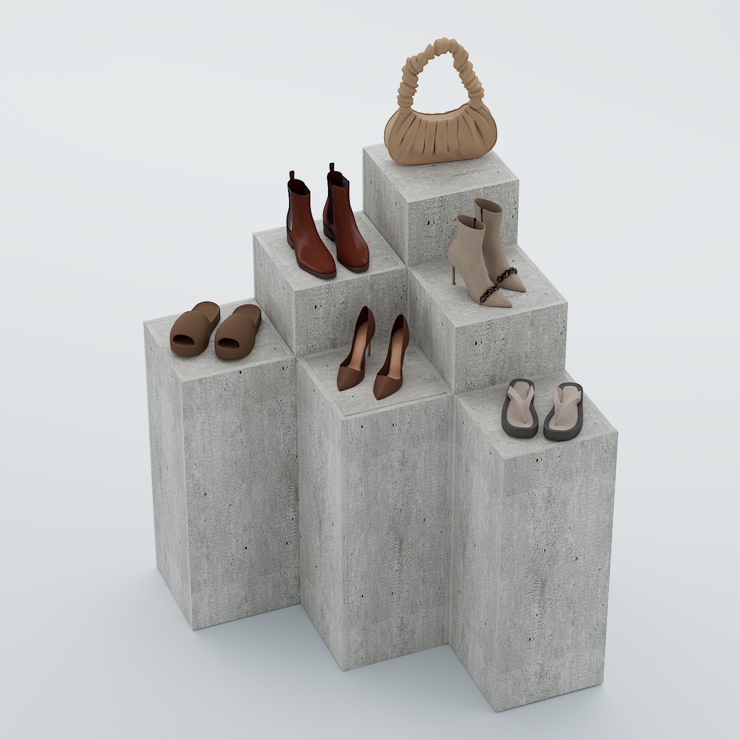 Демо-стенд Ступени-Шаг №2 Метрополитан Грей