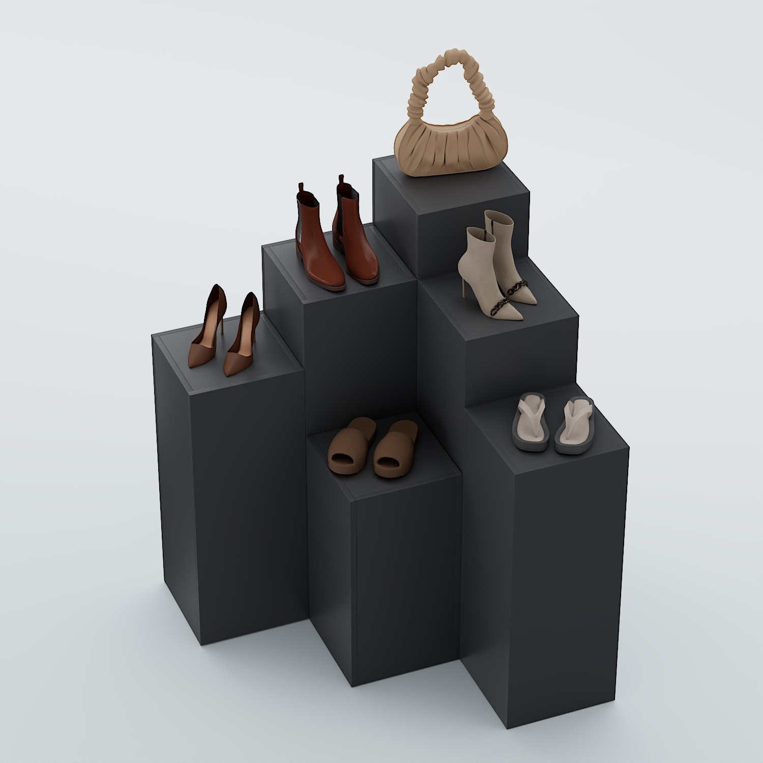 Демо-стенд Ступени-Шаг №3 Антрацит