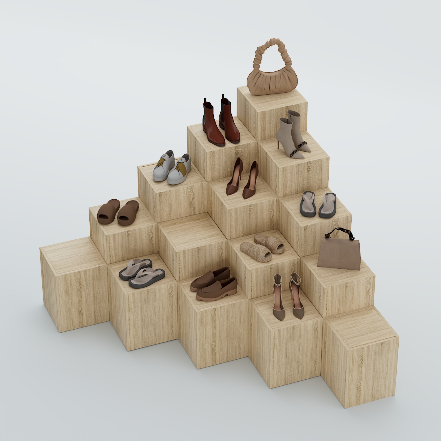 Демо-стенд Ступени-Шаг №5 Дуб сонома